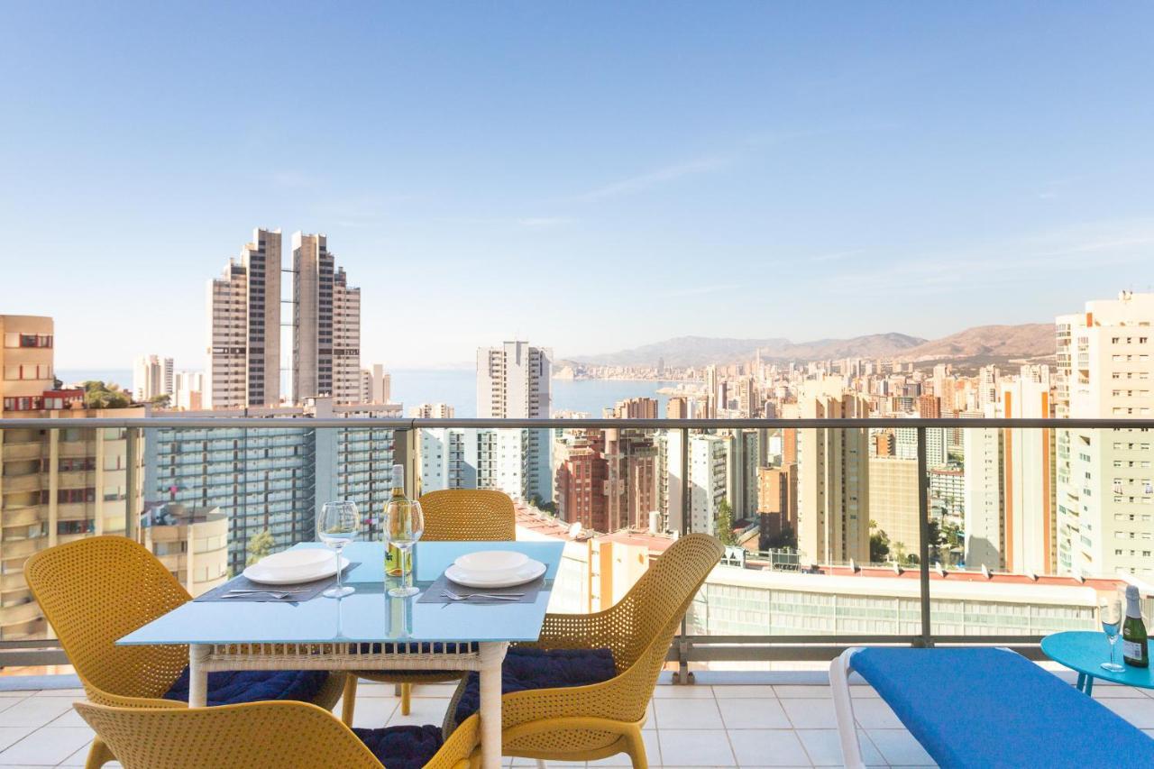Skyline 10 Gran Terraza Privada Con Vistas Espectaculares Apartment Benidorm Ngoại thất bức ảnh
